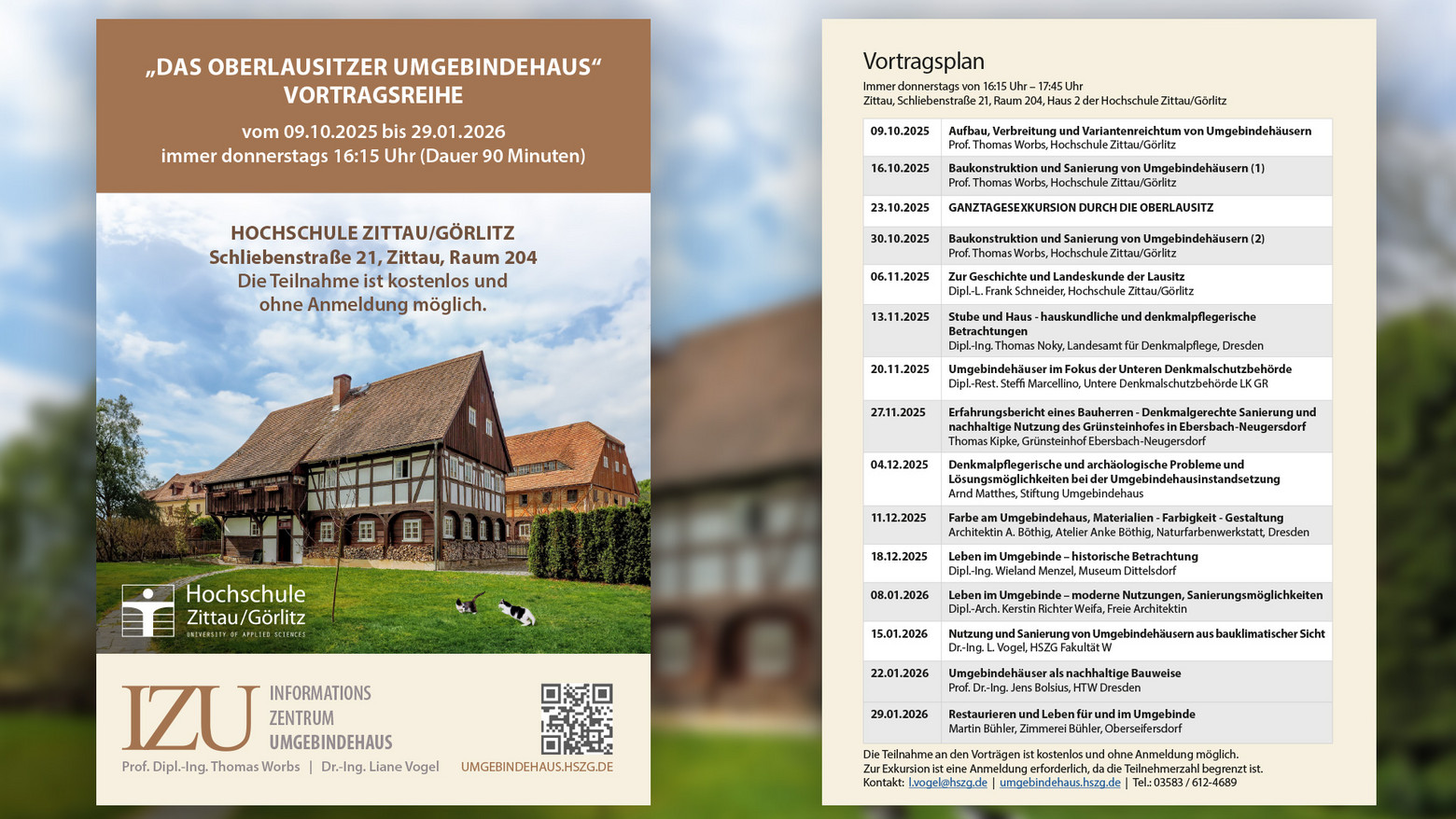 Modul Oberlausitzer Umgebindehaus - Wintersemester 2025